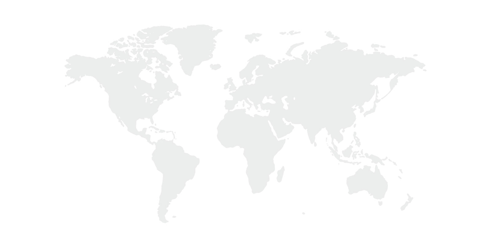 World map showing our global reach