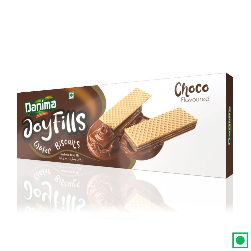 Joyfills Wafer Biscuits Chocolate Flavor, 100g Box